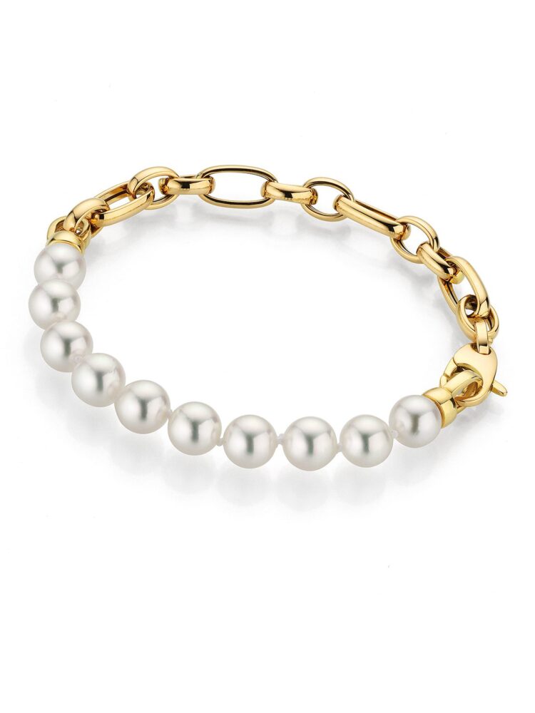 Bracciale di perle d'oro