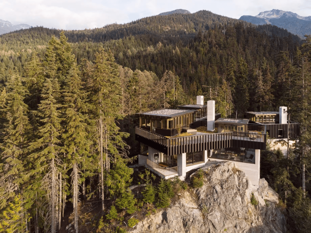 Casa Di Lusso Sulla Roccia Esterno