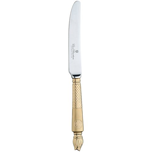 coltello placcato oro