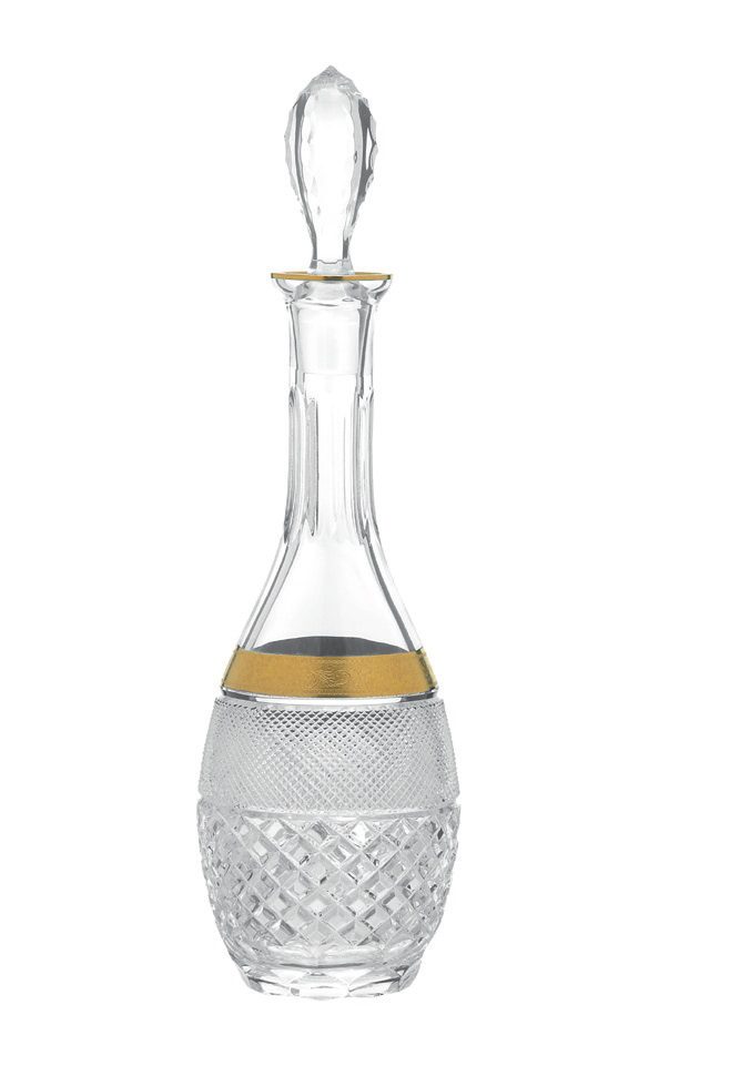 decanter per alcol cristallino