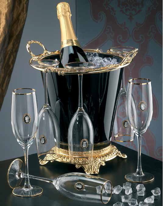 elegante set da champagne