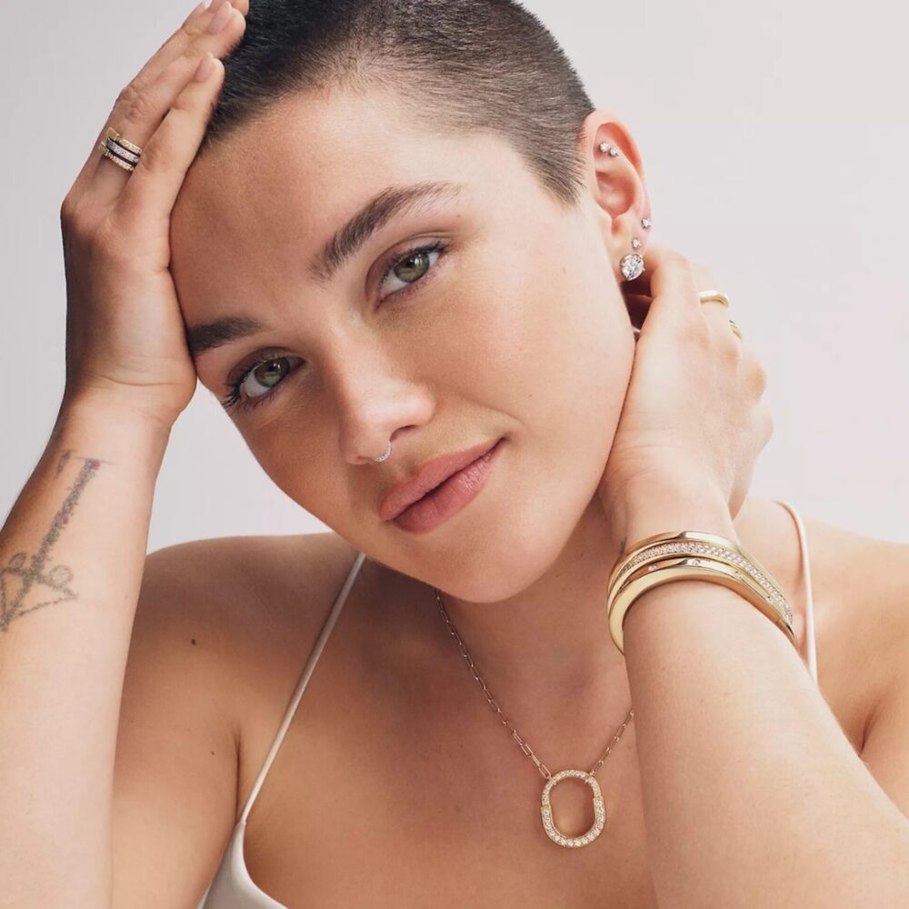 La stella emergente del cinema Florence Pugh è l'ambasciatrice di Tiffany & Co.