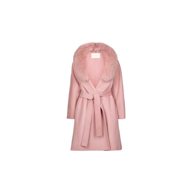 Cappotto in Vera Pelliccia di Volpe Rosa