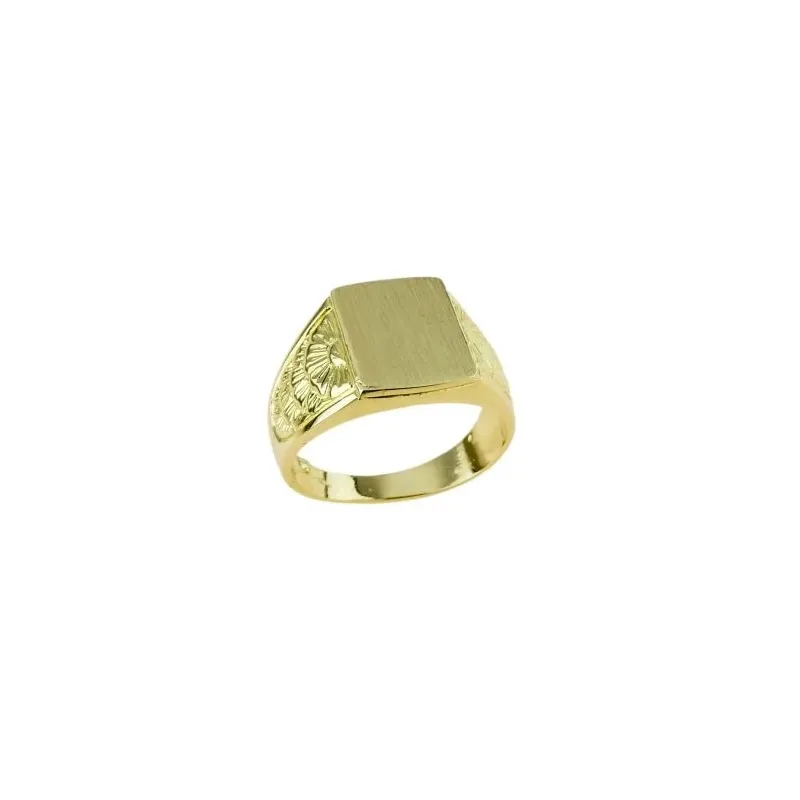 Anello con sigillo in oro da uomo