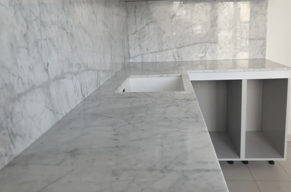 Marmo di Carrara negli interni